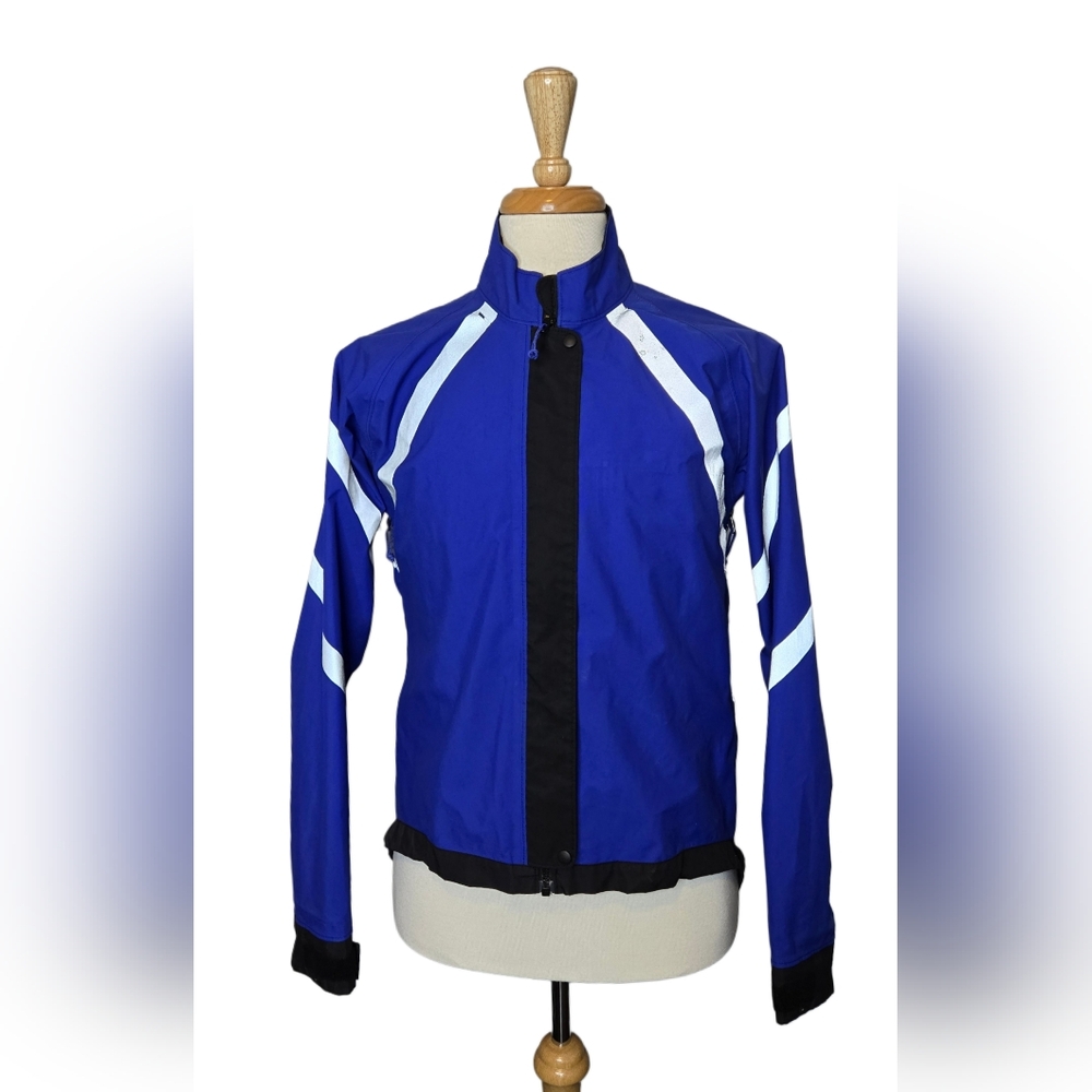 Vintage MEC‎ Mountain Equipment Co-op Gore-Tex Shell Jacket Blue Reflective M
